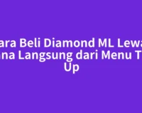 Cara Beli Diamond ML Lewat Dana Langsung dari Menu Top Up