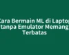 Cara Bermain ML di Laptop tanpa Emulator Memang Terbatas